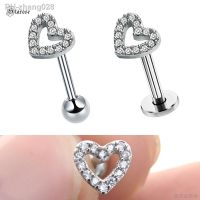 Starose 18G 6mm Heart Labret Lip Ring Nose Piercing Tragus Earrings Piercing Nariz Helix Ear Piercing Oreja Lip Nose Rings Studs