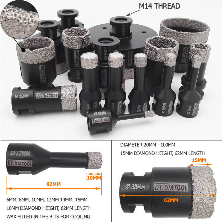 1pc-dry-professional-diamond-drilling-bits-hole-saw-tile-drill-core-bits-for-ceramic-porcelain-marble-m14-thread-dia-20-115mm