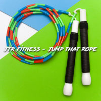 เชือกกระโดดลูกปัด MCB | Multi Color Beaded Jump Rope | โดดบนพื้นยาบได้ ***OUTDOOR