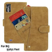 Dompet Kulit Antik BQ 5565L Fest Casing 5.45 Flip Slot Kartu Mewah Penutup Magnet Casing Pelindung Ponsel Tas