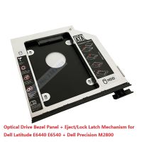 ♠☎┋ With Ejector Lock Latch Faceplate Bezel 2nd Hard Drive HDD SSD Caddy Frame for Dell Latitude E6540 E6440 Precision Dell M2800