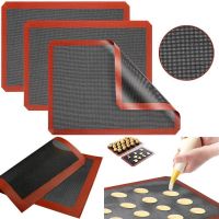 【DT】hot！ Household Silicone Baking Tray Net Breathable Non-Stick Cookie Temperature Resistant Oven