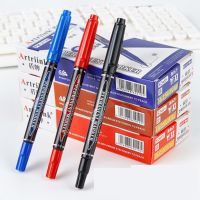 ส่งจากไทย ?? ปากกาเคมี ปากกา ปากกามาร์กเกอร์ แบบ 2 หัว 0.5mm/1.5mm กันน้ำ ลบไม่ออก แห้งเร็ว เขียนลื่นติดทน Permanent Marker (พร้อมส่ง) 9.9