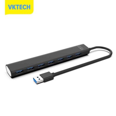 [Vktech] USB2.0แบบพกพา/3.0 HUB Multi USB Splitter 5Gbps ความเร็วสูง7พอร์ต USB Expander