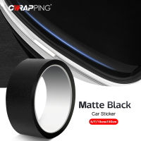 Car Sticker Matte Black Carbon Fiber Pattern 3D6D Carbon Fiber Bumper Door Trim Protection Stickers Auto Decoration Decals