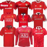 Most Popular 1998 Home Retro Man U Jersey 2002 04 06 Man U Soccer Jersey Giggs SCHOLES Beckham RONALDO 1999 CANTONA KEANE Solskjaer 1994 2007 08 Finals Football Jersey