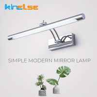 Modern LED Bathroom Wall Lamp With Switch Waterproof L405570CM Cosmetic Mirror Sconce Stainless Steel Home Wall Lights Fixture