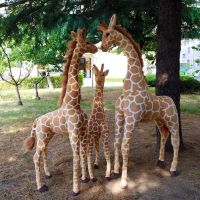 【CW】New 50-120cm Giant Real Life Giraffe Plush Toys Cute Stuffed Deer Dolls Soft Animal Pillow Cushion Birthday Gift Boy Girl