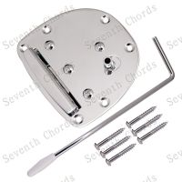 WK-A Set Chrome Vintage 6 String Guitar Tremolo Bridge for Mustang and Jazzmaster Guitar Repaclement - With Whammy Bar