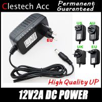 X 12V2A 2000mA DC LED ฟรีปลั๊ก100V-240V อะแดปเตอร์แปลงไฟ2.1-2.5มม. 1PC AC สำหรับจัดส่ง2A EU 5.5มม. 12V