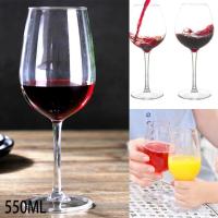 【CW】✻  1PC Plastic Transparent Unbreakable Silicone Wine Glass Cups Bar Goblet 320ML/550ML/580ML Supplies