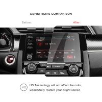 ฟิล์มกระจกนิรภัยสำหรับ Civic LX EX 2019 2020รถนำทาง GPS Touch Center ป้องกันหน้าจอ Auto อุปกรณ์ตกแต่งภายใน