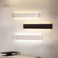 Led Wall Sconce Light Decor โคมไฟติดผนังห้องนั่งเล่นห้องนอนไฟติดผนังในร่มสําหรับบ้านแปรงอลูมิเนียมโคมไฟติดผนัง