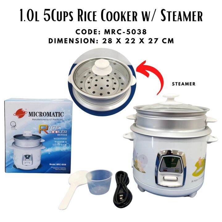 RICE COOKER WITH STEAMER 1 LITER/ RICE COOKER WITH CUP/ RICE COOKER