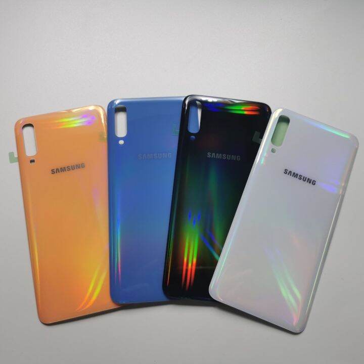 สำหรับ-samsung-galaxy-a10-a20-a50-a40-a70-2019ฝาครอบด้านหลังแบตเตอรี่อะไหล่ซ่อมแซมอะไหล่-a50แป้งหลัง