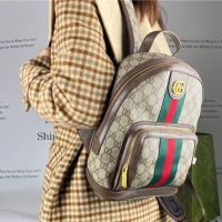 GUCCI กระเป๋าเป้สะพายหลังสำหรับผู้หญิง,2022แพ็คสำหรับเด็กนักเรียนหญิงและชายอุปกรณ์เสริม