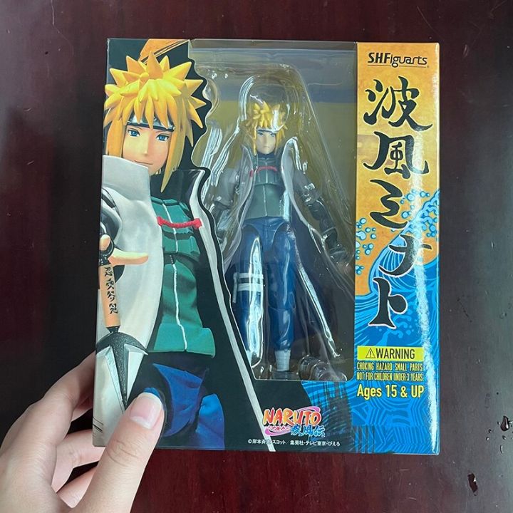 s-h-figuarts-shf-naruto-shippuden-โมเดลรุ่นที่สี่-namikaze-minato-ตุ๊กตาขยับแขนขาได้ของเล่นของขวัญสำหรับแฟนเคลื่อนย้ายได้