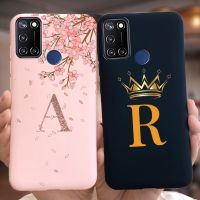 ตัวอักษรหรูหรามงกุฎเคสสำหรับ Realme C17กรอบซิลิโคนอ่อนนุ่มเคสโทรศัพท์ TPU สำหรับ Realme C17ปลอกกันกระแทก6.5