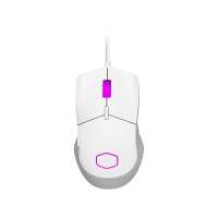 MOUSE (เมาส์) COOLER MASTER MM310 WIRED GAMING MOUSE [MM-310-WWOL1] WHITE MATTE {