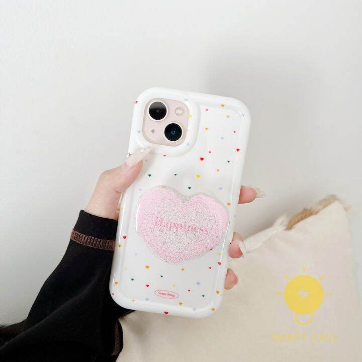 cod-for-เคสไอโฟน-14-pro-max-mini-hearts-colorful-pop-grip-เคส-phone-case-for-14-pro-max-plus-13-12-mini-11-for-เคสไอโฟน11-ins-korean-style-r-classic-couple-shockproof-tpu-cover-shell