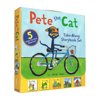 ชุดมิลู Pete The Cat ใช้เวลาพร้อมหนังสือนิทานหนังสือภาพสีเต็มหนังสือภาษาอังกฤษต้นฉบับ