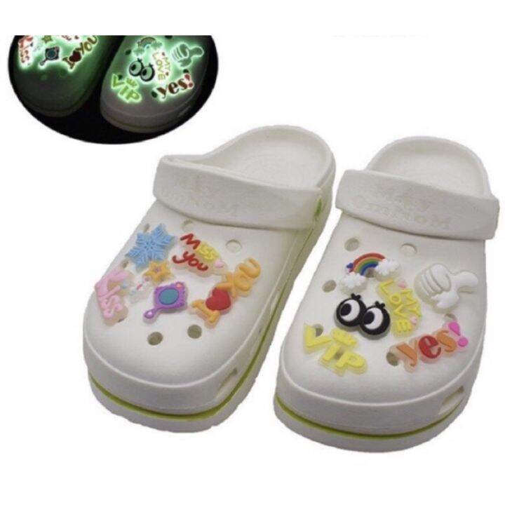 Glow in the dark Croc Shoe Charms Pins Jibbitz for Crocs high quality