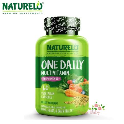 NATURELO One Daily Multivitamin for Women 50+ (60 Vegetarian Capsules) วิตามินรวม สำหรับผู้หญิงอายุ 50 ปีขึ้นไป (60 เวจจี้แคปซูล)