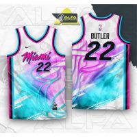 Ready Stock NEW NBA DESIGN MIAMI BUTLER 22 FULL SUBLIMATION BASKETBALL JERSEY