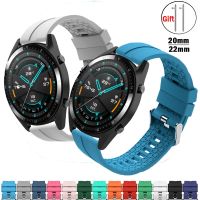 【CC】 Silicone strap for 4/classic/Active 2 46mm/42mm/40mm/44mm 20mm 22mm Sport bracelet huawei watch gt 2-2e-pro band