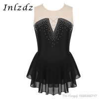 【hot】♣❁✟  Kids Gymnastics Swimsuit for Dancing Ballet Leotard Costume Sparkly Tutu Skating