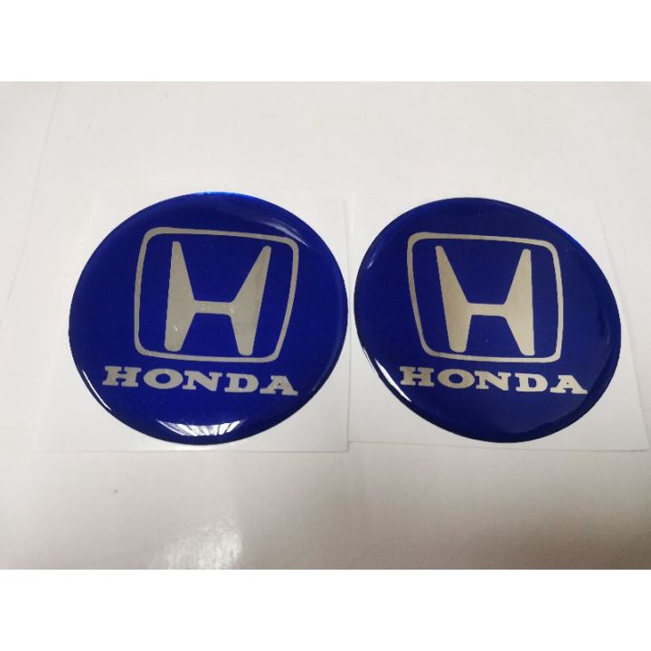 สติ๊กเกอร์กลมเทเรซิ่นนูนอย่างดี-โลโก้-honda-ติดรถ-แต่งรถ-sticker-ฮอนด้า-ติดดุมล้อ-ดุมล้อ-กลม-ทรงกลม-ติดพวงมาลัย