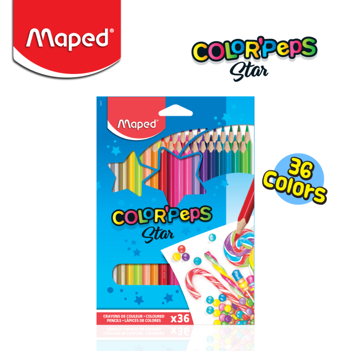 maped-มาเพ็ด-สีไม้-36-สี-colorpeps-สีไม้แท่งสามเหลี่ยม-จับถนัดมือ-รหัส-co-832017