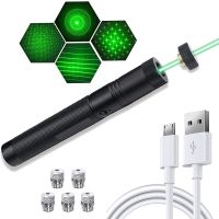 ﹍ Long Range Green Beam High Power Laser Pointer with USB ChargingAdjustable Focus Green Flashlight for Night Astronomy Outdoor