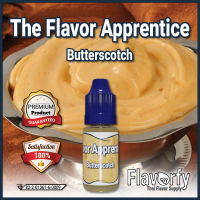 The Flavor Apprentice Butterscotch - บัตเตอร์สก็อต - กลิ่นผสมอาหาร - ผ่านการรับรองจาก อย. ประเทศไทย บรรจุและขายโดย Flavorfy กลิ่นผสมอาหารอเนกประสงค์ เหมาะสำหรับ ลูกอม, กัมมี่, น้ำผลไม้, เบเกอรี่, ไอศครีม, ของเหลวอื่่นๆ