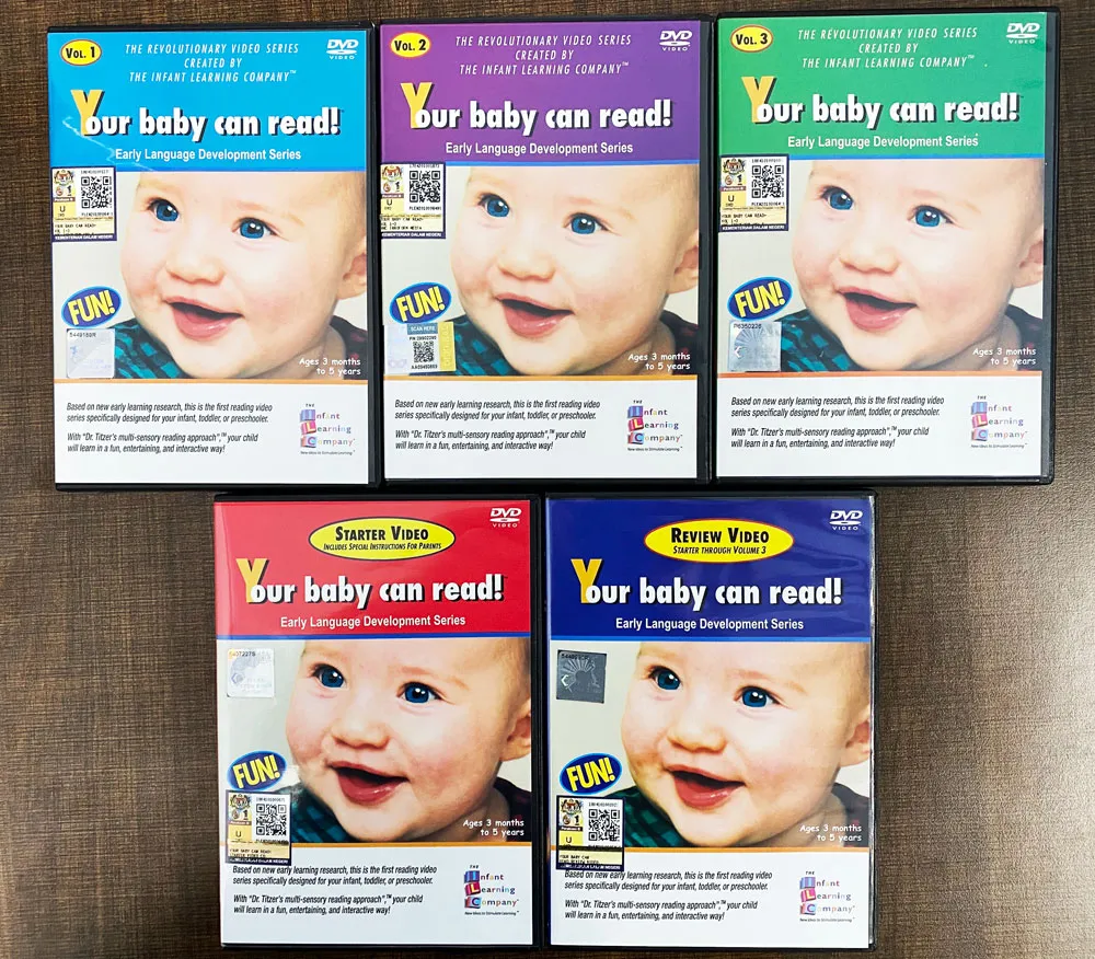 CHILDREN DVD~YOUR BABY CAN READ! (EARLY LANGUAGE DEVELOPMENT SERIES) DVD  1,2,3,4,5 AGES 3 MONTHS TO 5 YEARS | Lazada