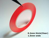 1x (0.2mm Thick) 1.5mm *25M Strong Acrylic Adhesive Clear Double Sided Tape  No Trace  for Phone Display  Battery  Lens Assemble Adhesives  Tape