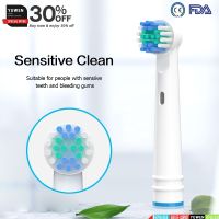 Replacement Brush heads Toothbrush Head For oral b Compatible For Braun D16 Cross Brush Refill D16 /700 /6500 SENSITIVE CLEAN