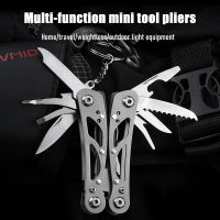 แบบพกพามินิ Multitool 420 สแตนเลส Multitool คีมไขควงมีดสำหรับการอยู่รอดกลางแจ้งตั้งแคมป์ล่าสัตว์เดินป่าเครื่องมือ-DFDAG STORE