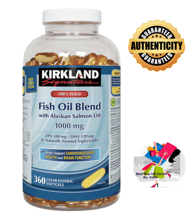 Kirkland 100 Fish Oil Blend with Alaskan Salmon Oil 1000mg Lazada PH