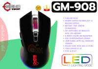 MOUSE (เมาส์) SIGNO (GM-908) 4800DPI 6 MACRO KEYS 11 MODE COLORS BACKLIGHTING USB 2.0 ประกัน 1 ปี -ของแท้