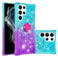 Glitter Quicksand Case dla Xiaomi Mi 12T 11T 10T 12 Lite Redmi uwaga 11 Pro 11s 10 10s A1 10C gradientowy płynny pierścionek z brylantem