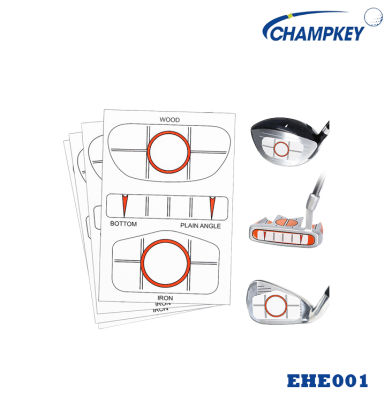 Champkey สติ้กเกอร์เช็คอิมแพคลูกอล์ฟ set 10 ชิ้น Driver/putter/iron (EHE001) Golf impact tape can mark hitting position