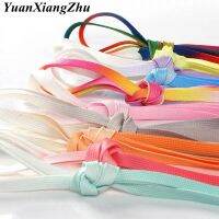 1Pair Colorful Silk shoelaces Candy Gradient Party Camping Boots Shoelace Canvas Strings Camping Shoes Lace Growing rainbow BC-2