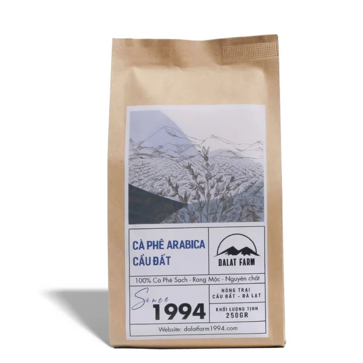 Cà Phê Rang Xay Arabica Cầu Đất dạng bột mộc sạch nguyên chất – Túi 250gr – DaLatFarm1994 ,SKU : 1622704361_VNAMZ-7032670669 >>>🇻🇳 Top1Vietnam 🛒>>> lazada.vn 🇻🇳🇻🇳🇻🇳🛒🛍🛒