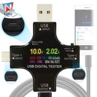 ExhG ตัววัดกระเเสไฟ Type-C USB Meter Tester LCD