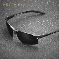 VEITHDIA เลนส์ UV400โพลาไรซ์อลูมิเนียมออกแบบแบรนด์แว่นตาสำหรับผู้ชาย,แว่นตากันแดดขับรถกลางแจ้งแนวสปอร์ตสำหรับ6518