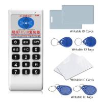 Asiali 125KHz ID Card 13.56MHz IC Card Copier/Writer/Reader/Duplicator 05CD with Wri2 Cards IC 2 Tags 2 Cards