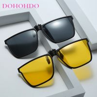 【hot】 Photochromic Polarized Flip Up Clip Sunglasses Men Glasses Color Anti Night Vision UV400 !