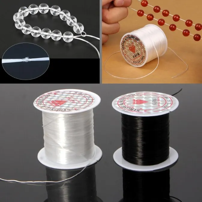 393inch/Roll Strong Elastic Crystal Beading Cord 1mm for Bracelets Stretch  Thread String Necklace DIY Jewelry