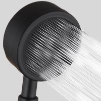 Black Shower Head Stainless Steel Handheld Wall Mounted High Pressure for Bathroom Water Saving Rainfall Shower Hose Holder Set